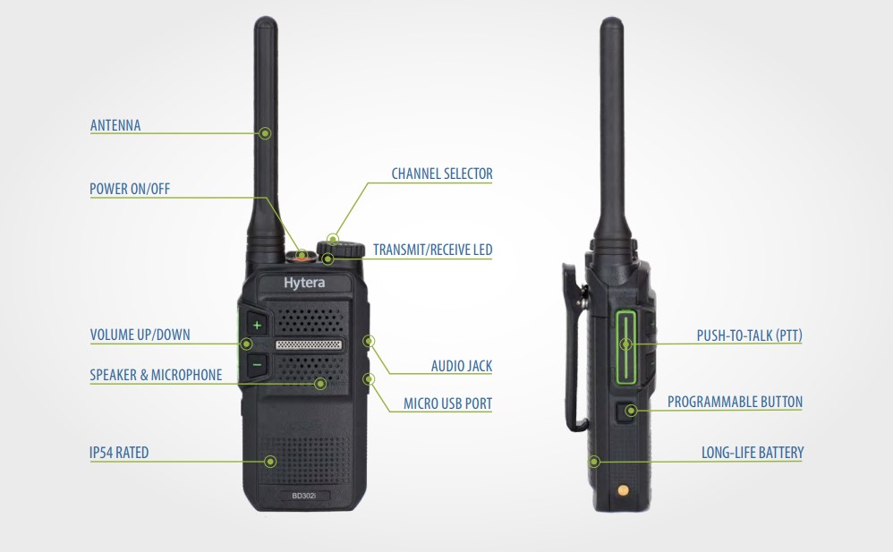 BD302i UHF Two-Way DMR Radio
